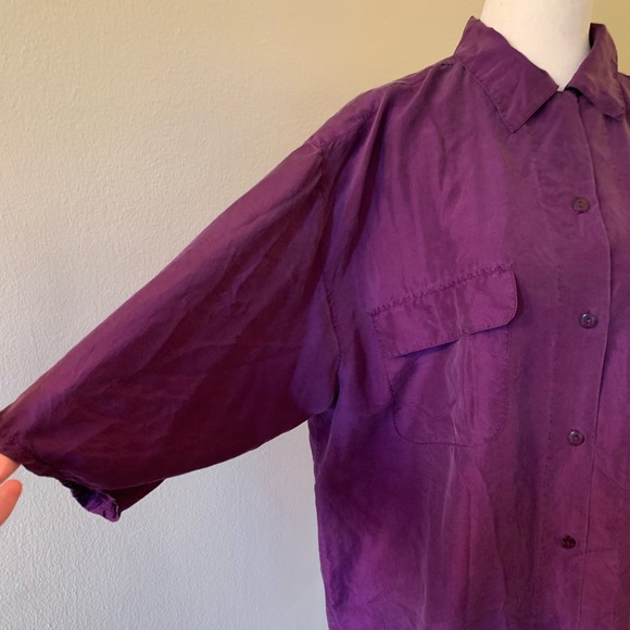 Vintage Silk Short Sleeve Shirt - Picture 4 of 5